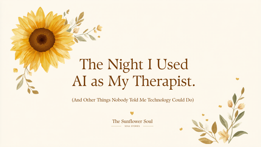 The Night I Used AI as My Therapist: How Artificial Intelligence Helped Me Heal, Build a Brand, and Begin Again at 56